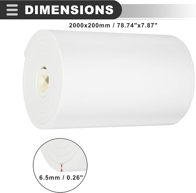 Motoforti Universal Car Garage Wall Guard, PE Foam EVA, White, 1 Pcs