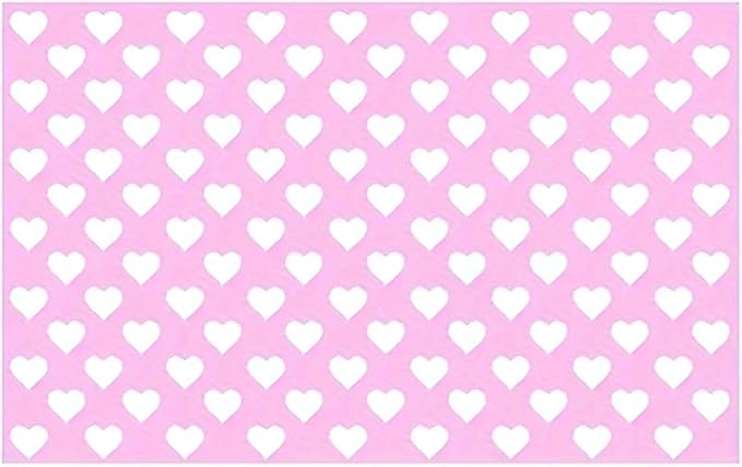 Car Rear Tail Light Lamp Stickers, Hollow Heart Pattern Sticker, Waterproof Taillight Tint Film Sheet for Car Rear Tail Lights, Funny DIY Headlamp Taillight Cover Trim (Pink)