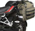 Rhinowalk Motorcycle Saddlebag Waterproof Motor Luggage Pack Quick Release Motorbike Side Bag 20L Fits Most Adventure and Sports Bike Motorcycle Racks(Green, 1 Pack)