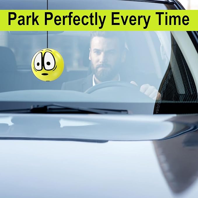 Garage Parking Aid Ball, Parking Guide System for Car Accessories, Stop Indicator, Parking Assist Ball, Aid-Parking Kit, Garage Car Stopper, Pack of 2
