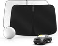 Windshield Sun Shade for Toyo-ta Tundra 2007-2021 Foldable Sunshade Custom Fit Front Window Car Interior Accessories Protector Blocks UV Rays