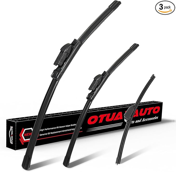 OTUAYAUTO Windshield Wiper Blades - Replacement for Jaguar F-PACE 2017-2025, Front and Rear Wipers Set, Top Lock - 26"+19"+13" (Pack of 3)