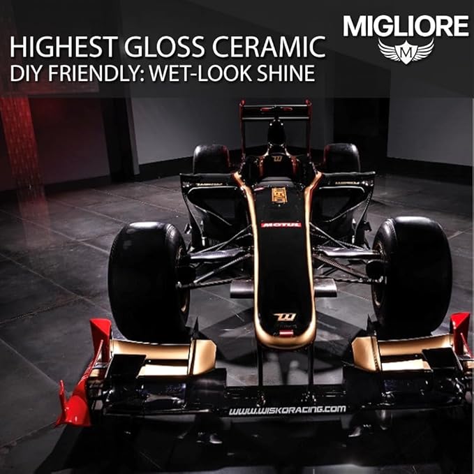 Migliore Strata Coating: High Gloss SiO2 PRO Ceramic Coating & Car Sealant │ 1-2 Years of Protection │ Apply After Car Wash Clay Bar Buffer Polisher │ Auto Marine Boat Motorcycle