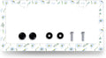 Cute Blue Daisy Flowers License Plate Frame Colorful Floral License Plate Holder Stainless Steel Colorful Car Accessories Decoration 6.3"X12.3" with 2 Holes Screws