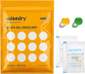 5 Gram [60 Packs] Food Grade Silica Gel Packs Rechargeable Desiccant Dehumidifiers Pouches with Color Indicating Beads Reusable Moisture Absorbers for Food Storage