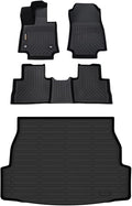 Binmotor-All Weather Floor Mats Cargo Liner for Toyota RAV4 2019-2024 2025(Only Gas Modesl), Heavy Duty Car Trunk Mat Floor Liners for RAV4 Accessories-Black