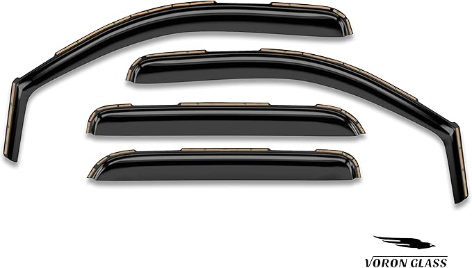 Voron Glass in-Channel Extra Durable Rain Guards for Ford F150 2015-2020 SuperCab, Window Deflectors, Vent Window Visors, 4 Pieces - 230095