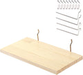 Shelves for PegBoard, Pine Wooden Pegboard Shelf Wall Organizer, Wooden Board for Walls Home, Garage Tool Storage, Office Organization, Kitchen, Craft Room,1 Pack