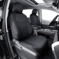 EKR Sienna Seat Covers for 2021-2025 Toyota Sienna XLE,XSE,Limited,Platinum,7 Seats,2nd Row Captain Chairs W/NO Legrest,Waterproof Seat Covers Full Set for Cars,Car Seat Protectors-Neoprene(Black)