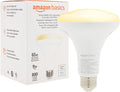 Amazon Basics Smart BR30 LED Light Bulb, Dimmable Soft White (2700K), 9W (60W Equivalent), 800LM, Works with Alexa Only, 2.4 GHz Wi-Fi, No Hub Required, 1 Pack