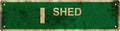 I SHED Vintage Metal Tin Sign, Street Sign, Home Decor, Room Decor, Wall Decor, Bathroom Decor, Bar Decor, Cafe Decor, Garage Decor, 16 x 4 Inch
