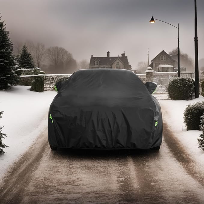 Car Cover Custom Fit for Toyota Corolla, Waterproof All Weather Full Exterior Cover Rain Snow UV Protection Cover with Door Zipper