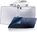 Windshield Sun Shade Umbrella for 2020-2025 Cadillac XT6 Accessories: Custom Fit 240T Silver, Double Thickened, Foldable Sunshade Window Sun Visor, Ultimate 99% UV Blocking for Luxury, Premium, Sport