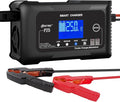25Amp Lithium Battery Charger, 12V and 24V Lead-Acid (AGM/Gel/SLA) Battery Charger, Battery Maintainer Pulse Repair Charger Trickle Charger Battery Desulfator for Boat, Motorcycle, Golf cart