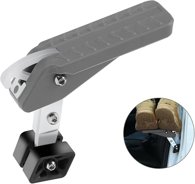 COWVIE Foldable Car Door Step Stand Pedal - Access to Vehicle's Roof Stand Pedal for Most SUV Truck Jeep, Max Load 400 Lbs
