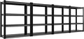 Raybee 40" W Garage Shelving 2000 LBS Storage Shelves 4 Tier Heavy Duty Shelving Adjustable Metal Shelves for Garage,Basement, Warehouse, 40" W x19 D x57 H, 4Pack