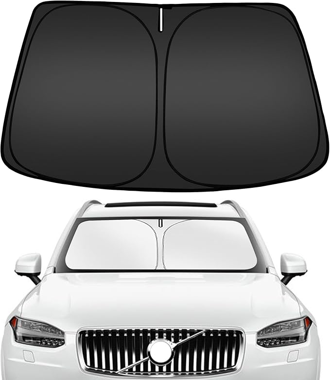 ARISMOTOR Windshield Sun Shade for Volvo XC90 2016-2025 2026, Custom Fit Foldable Front Window Sunshade Sun Visor Protector, Block UV Rays Keep Your Car Cooler