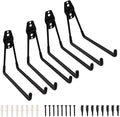 Garage Storage Hooks - 7.5 Inch Long Wall Mount Hanger, Garage Organizer Heavy Duty Utility Hooks for Ladder, Ski, Chairs, Garden Tool, Bulk Items