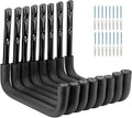 8 Pack Ladder Hooks 9.8Inch Garage Storage Utility Hook Heavy Duty Wall Mounted Storage Organizer Hanging Folding Chair Bike Ski Tool