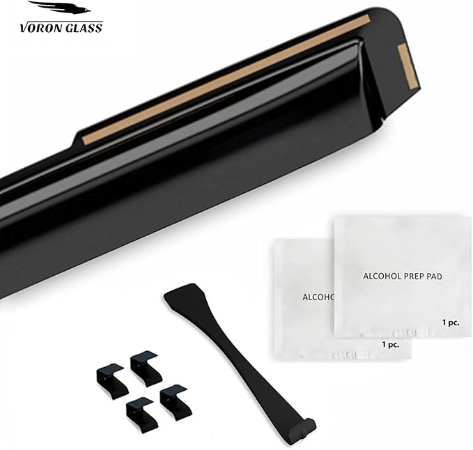 Voron Glass in-Channel Extra Durable Rain Guards for Mazda CX-90 2024-2025, Window Deflectors, Vent Window Visors, 4 Pieces - 200684