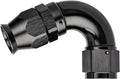 EVIL ENERGY 8AN 120 Degree PTFE One Piece Full Flow End Hose Fitting Aluminum Black