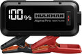 Hulkman Alpha Pro Solid Black, 1500A 44.4Wh Car Jump Starter Portable, High-Capacity Battery Booster & Jumper Cables, 3.3" Display Jump Box, PD65W in&Out, 12V Battery Pack for 7.5L Gas/4.5L Diesel