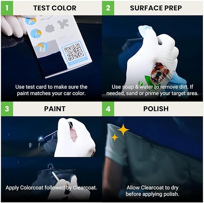 TouchUpDirect 1H5 Cement/Cement Gray Metallic Compatible with Toyota Exact Match Touch Up Paint Brush - Platinum Kit