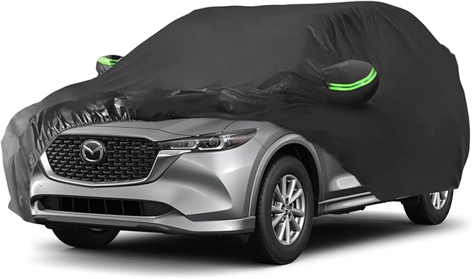 Proadsy 2025 Upgrade Car Cover Compatible with Mazda CX5 2013-2024 2025 Windproof All Weather Waterproof Sun Rain UV Dust Snow Protection Outdoor Covers