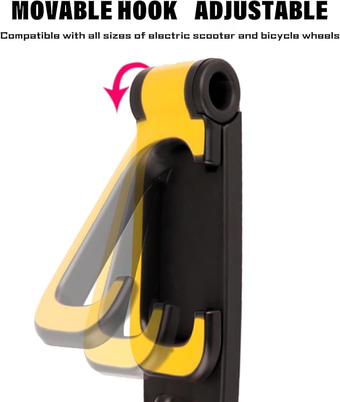 Bike Rack Garage Bicycle Wall Mount Holder Garage Hooks for Hanging Bike Bicycle Vertical Bike Hooks Easily Hang/Detach in Indoor Bike Storage or Garage Organizers and Storage Black