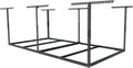 FLEXIMOUNTS 4x8 Overhead Garage Storage Rack without Decking, Storage Organization System, Heavy Duty Metal Garage Ceiling Racks, 600lbs Weight Capacity, Black