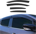 OMAC Window Visor Vent Rain Guard Deflector for Honda Civic 2012-2015 Sedan Smoke 4 Pcs