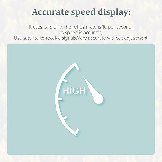 Speedometer HUD, GPS Digital Speed Meter with MPH, Head Up Display for All Cars, USB Cable Plug & Play