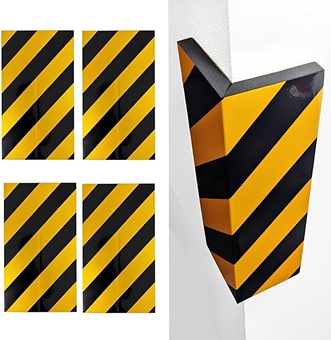 Garage Wall Protector for Car Doors, 4 Pack 15.7" x 9.8" Wall Corner Guard for Parking Garages, Edge Protector Foam, Protect Your Car, Garage Corner Edge and Bumpers Corner Guards