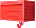 Wall-Mounted Car Display Key Holder, Decorative Garage Model Design, Multiple Colors（No Car） (Stripe-Red（No Car）)