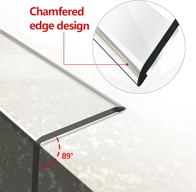 Wall Corner Protector - 4PCS, 31.5"x1.18" - Self Adhesive Clear Corner Protectors for Walls, Cabinet Doors, Edge Protector Trim; Easy to Install Corner Guards for Walls (80cm x 3cm)