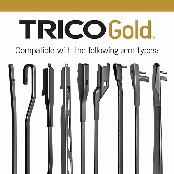 TRICO Gold™ (18-2420) 24 & 20 Inch Pack of 2 Automotive Replacement Windshield Wiper Blades for My Car Super Premium All Weather Beam Blade for Select Vehicle Models