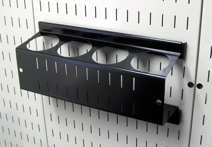 Wall Control Pegboard Metal Organizer, 4 ft. Black, Storage Rack with Rust Resistant Finish