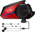 Motorcycle Helmet Headset Support 8 Riders Group Intercom Communication System X8 Intercom with Music Sharing/HiFi Sound/3 EQ Music Modes/DSP&CVC Noise Cancellation/IP67/FM Radio/Wake up Siri - 1 Pack