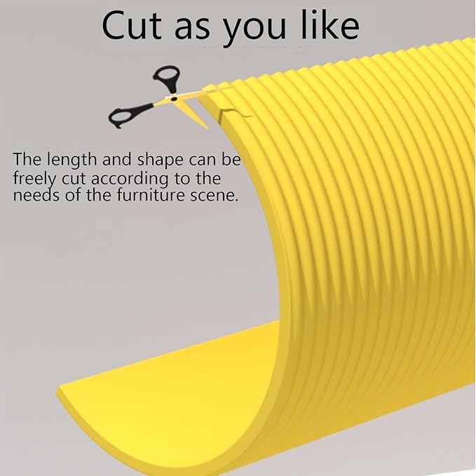 Garage Car Door Protector Wall Bumper Guard Extra Thick Self-Adhesive Furniture Warehouse Foam Column Protector for Parking Garages Cuttable, Yellow (Yellow, 2x10ft)
