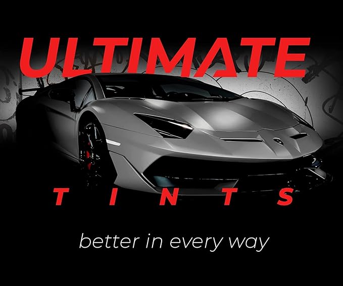 VViViD+ Ultimate Headlight Taillight Tint Vinyl Wrap (12" x 7ft, Dark Smoke)