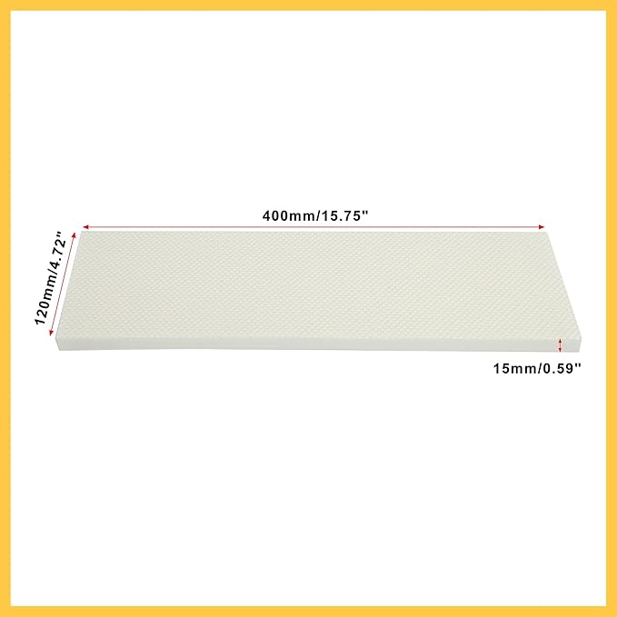 400x120x15mm Auto Garage Wall Guard Door Bumper Protector Anti Collision Water Resistance White Auto Replacement Parts