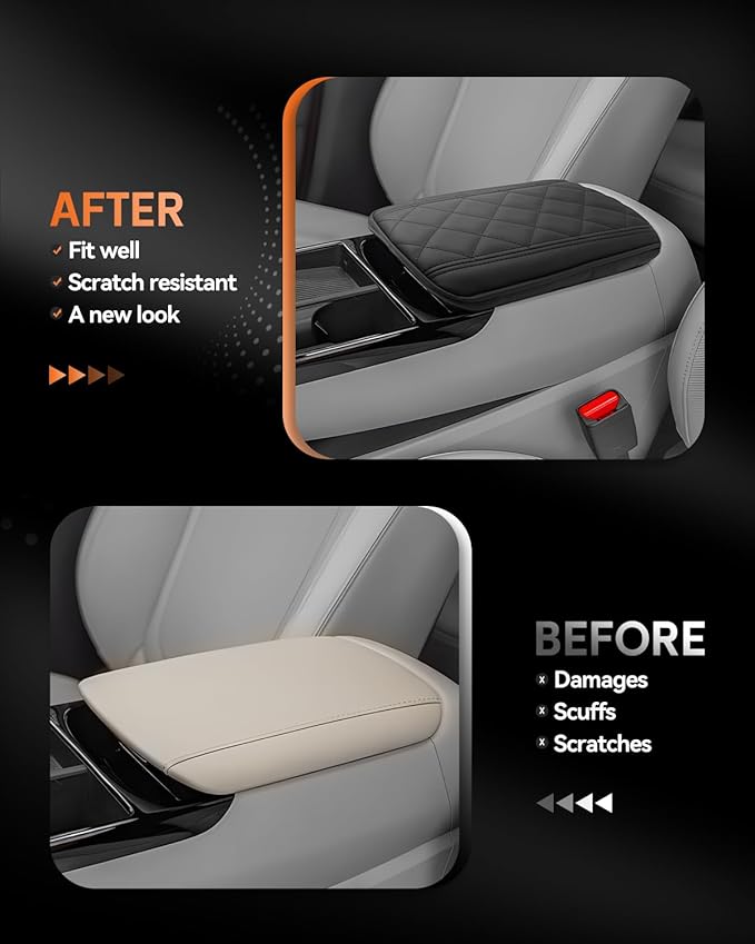 CDEFG for 2025 Hyundai Tucson Center Console Cover Armrest Cover for Tucson (SE, SEL, SEL Convenience, XRT, Limited) 2025+ Accessories Arm Rest Protector Only Fit Electronic
