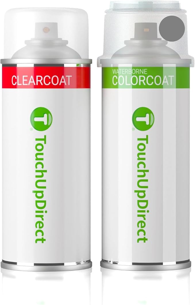 TouchUpDirect 1L0 Cutting Edge Metallic Compatible with Toyota Exact Match Touch Up Paint Aerosol - Essential Kit