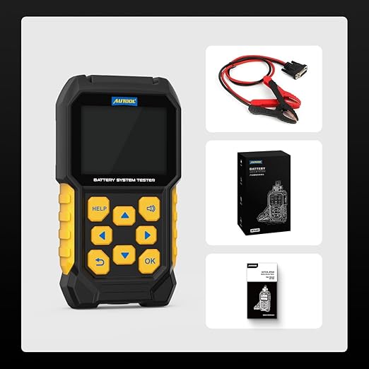 Car Battery Tester 24V 12V Load Tester,Digital Auto Battery Analyzer,30-2000 CCA Automotive Alternator Charging Cranking System Scanner for Motorcycle Car Truck Boat RV Marine ATV SUV Boat Yacht