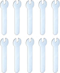 HARFINGTON 10pcs Small Wrench 4x66x1.5mm Metric U-Shaped Single Open Ended Spanner Super Thin Flat Head Galvanizing Wrench for Automotive Repair Furniture Assembly