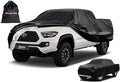 Kayme Truck Cover Custom Fit Toyota Tacoma(1995-2015) Regular Cab Short Bed. Full Exterior Heavy Duty Outdoor Pickup Truck Car Cover Waterproof All Weather.Car Tarp for Wind Sun Dust Protection.Black