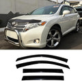 94162 Side Window Wind Deflector,4pc Outside Mount Style Shade Sun Rain Guards Set,Nice Window Visor fit for 2009-2016 Toyota Venza