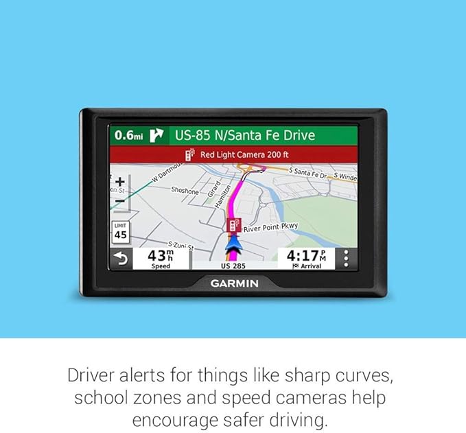 Garmin Drive 52, GPS Navigator with 5-inch Display, Simple On-Screen Menus and Easy-to-See Maps (Renewed)