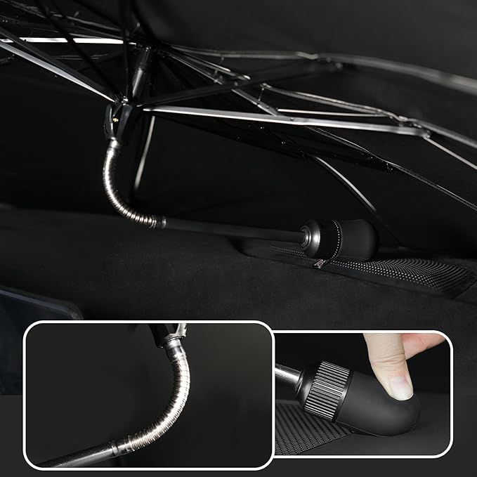 Custom Fit Windshield Sun Shade Umbrella for Ford Escape 2020‑2025 Foldable Front Window Shade, Reflective UV Blocker, Reduces Cabin Temp 20‑30℃, Easy Open Car Sunshield with Storage Bag