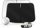 Windshield Sun Shade for Toyo-ta Prius 2016-2022 Foldable Sunshade Custom Fit Front Window Car Interior Accessories Protector Blocks UV Rays (NOT for Prius C or Prius V)